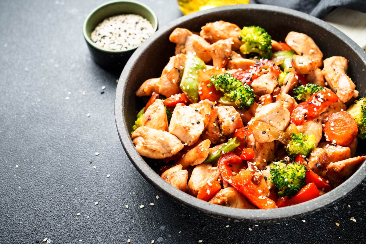 Chicken and Vegetable Sheet Pan "Stir Fry"