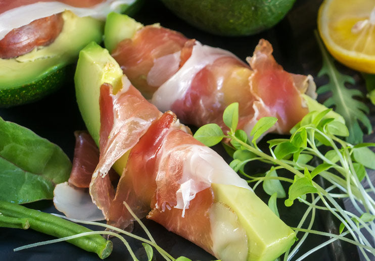 Avocado and Prosciutto Wraps