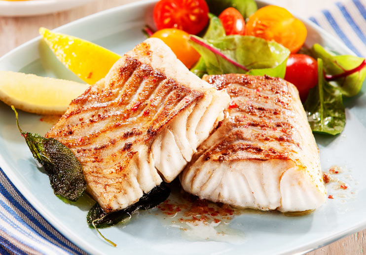 Barramundi on a Bed of Fresh Greens