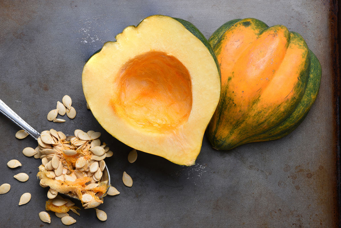 Baked Acorn Squash Halved