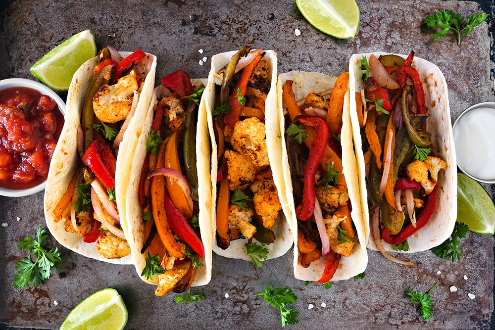 Grilled Cauliflower Fajitas