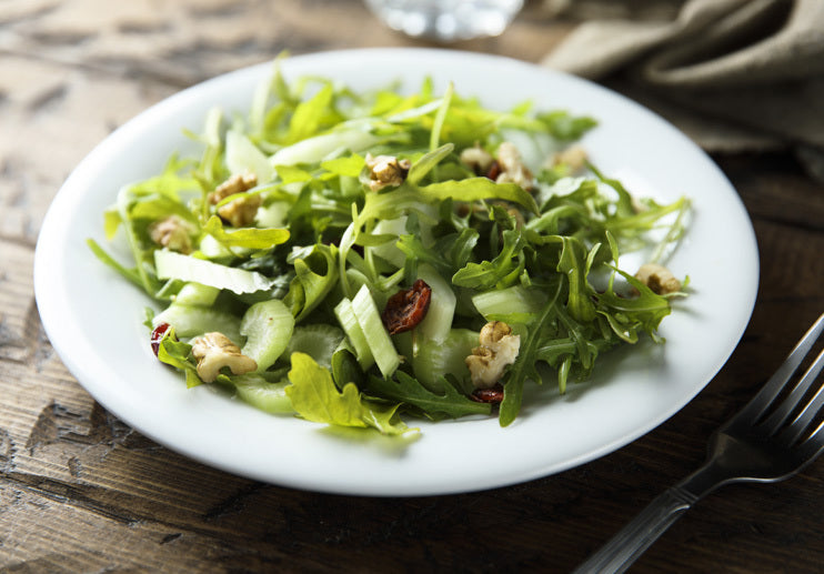 Celery and Greens Salad with Lemony Vinaigrette