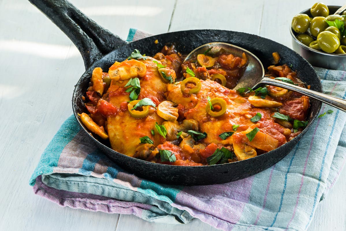 chicken scallopini with olives