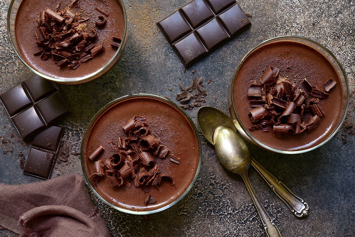 chocolate budino mousse