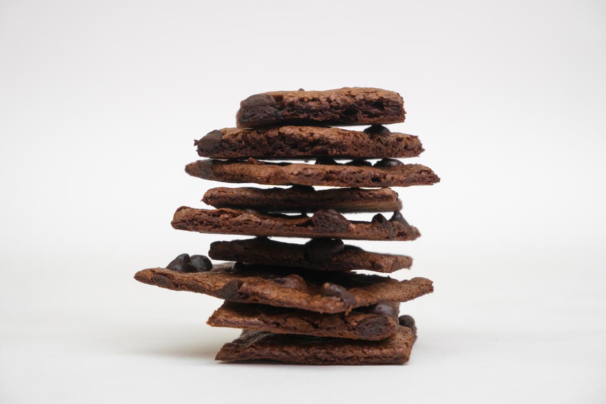 Rich chocolate rolled cookies