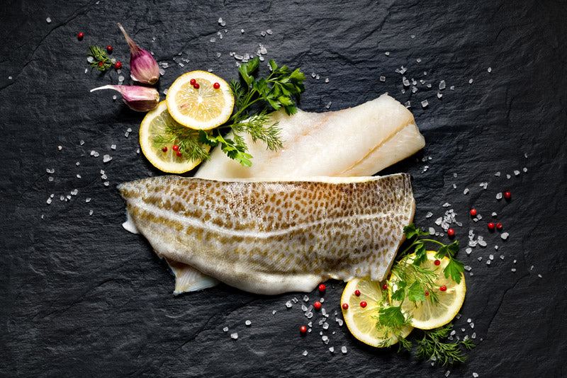 Spanish Cod with Celery Salsa Verde
