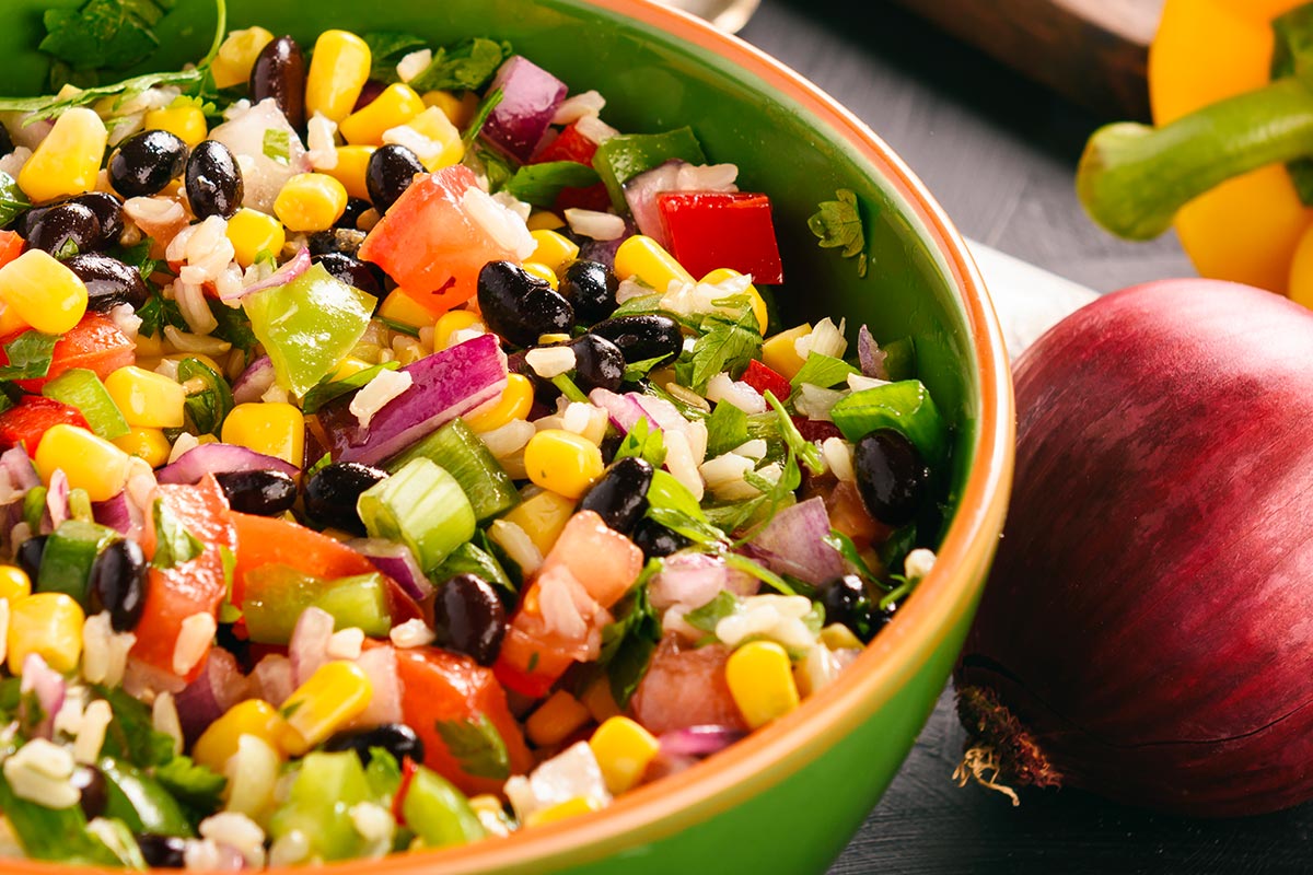 Black bean and corn salad