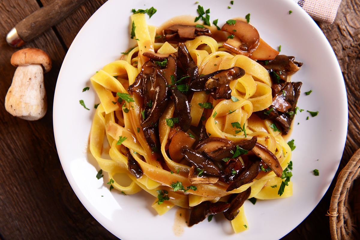 Creamy mushroom ragout