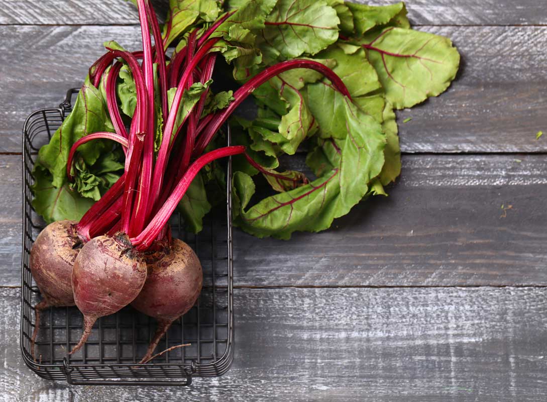 Smashed Beets and Greens Salad