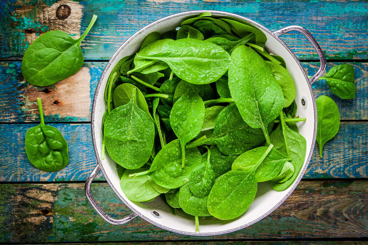 FRESH SPINACH AND LEAFY GREENS
