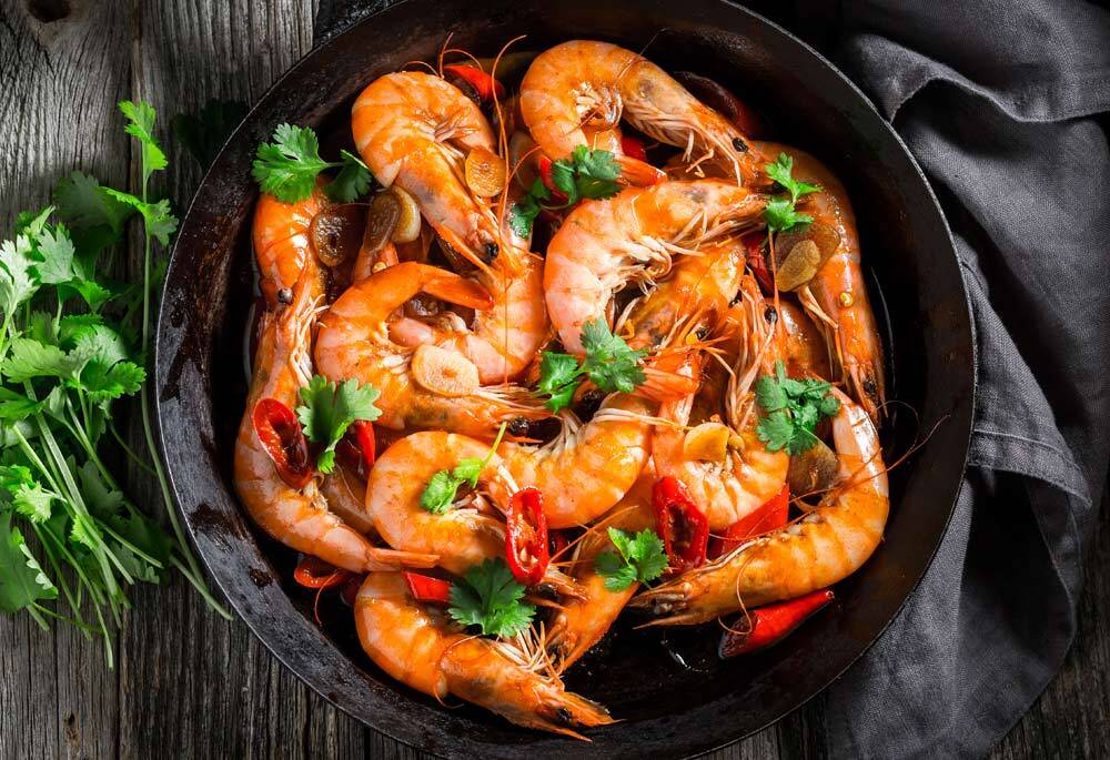Garlicky Shrimp Sauté
