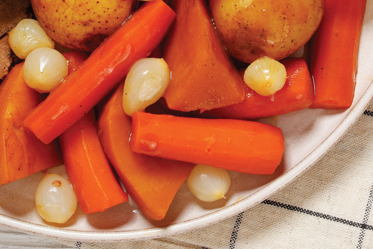 Carrots and Pearl Onions