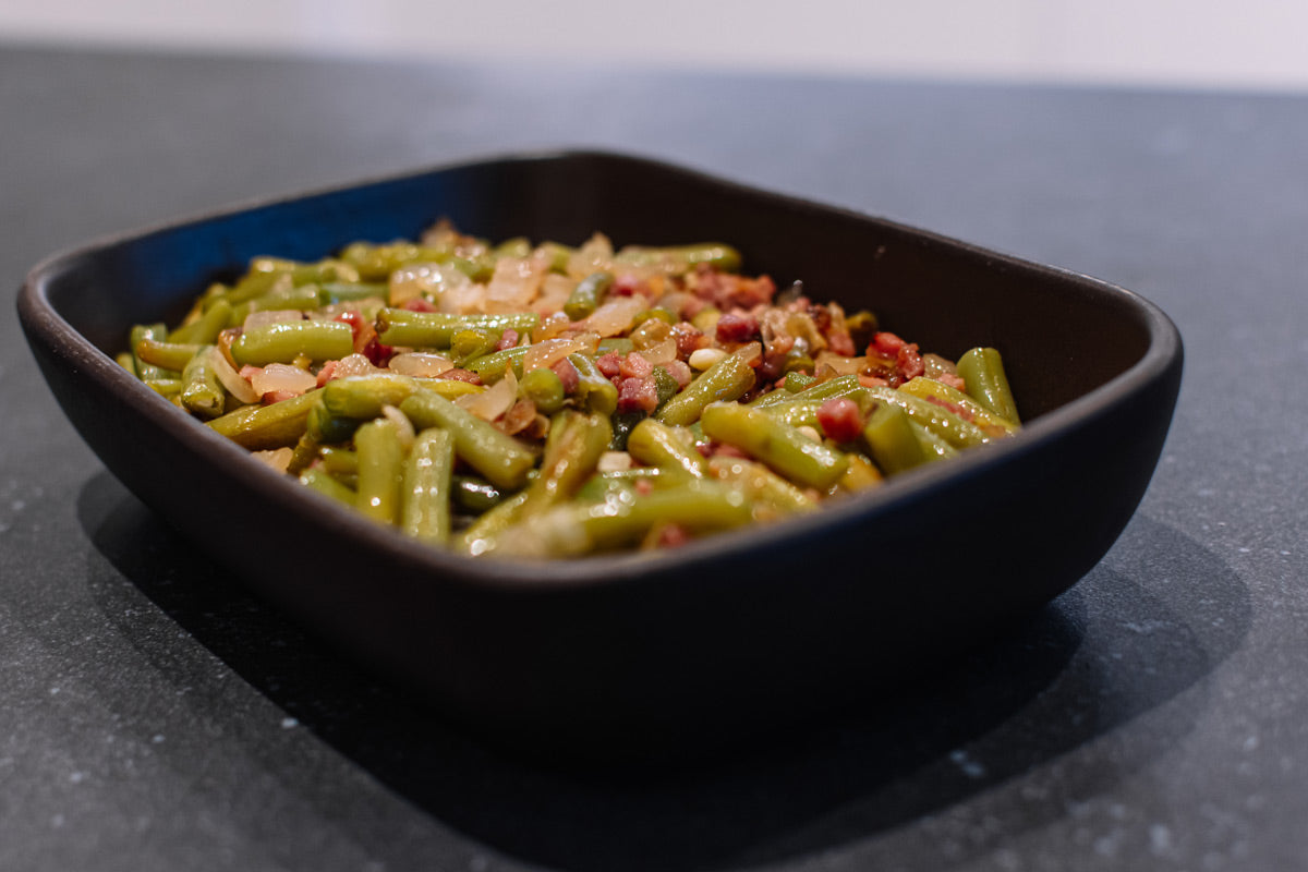 Green beans with pimenton
