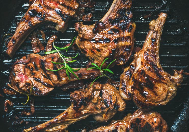 Grilled Rib Lamb Chops (Chuletas de Cordero)