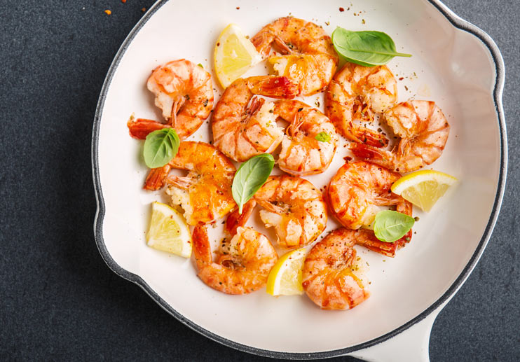 Grilled Shrimp with Deconstructed Pesto After-Marinade