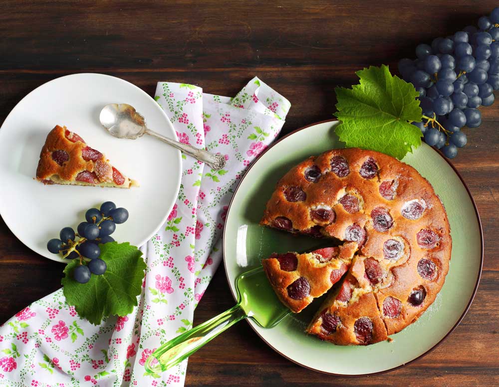 CONCORD GRAPE AND OLIVE OIL HARVEST CAKE