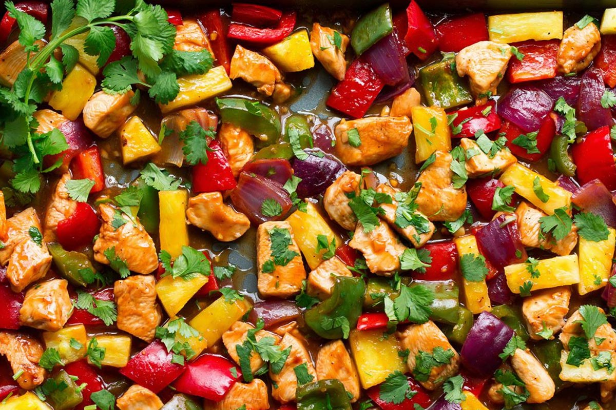 Hawaiian-Inspired Sheet Pan Chicken