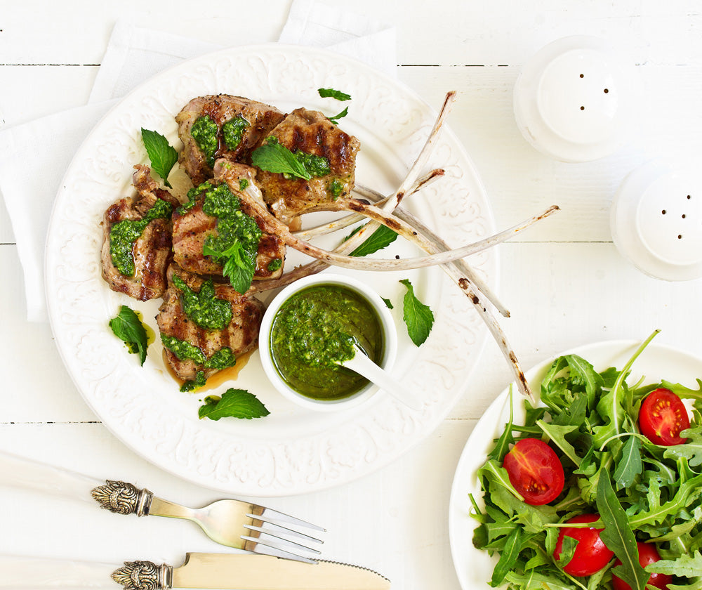 Lamb Loin Chops with Lemon-Mint Gremolata