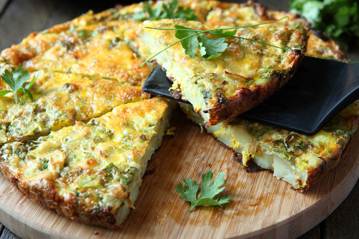Leek and Cheese Frittata