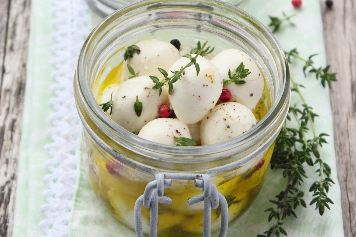 Marinated Mozzarella Pearls