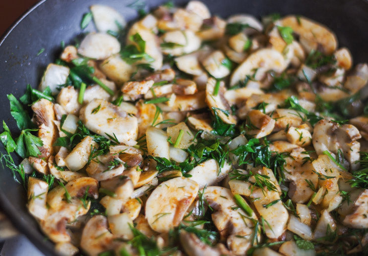 Mushrooms in Garlic Sauce