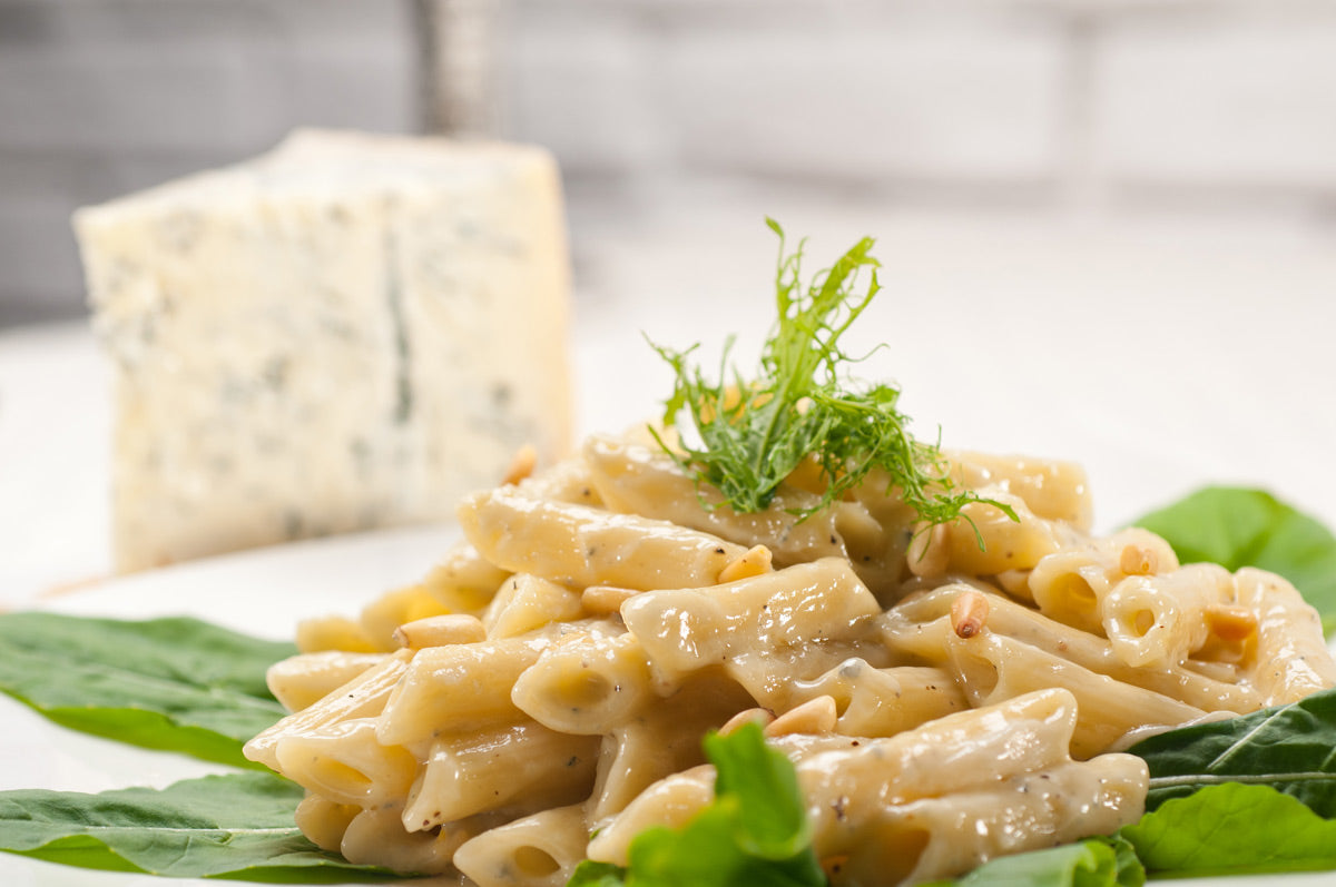 Pasta with Roasted Cauliflower and Blue Cheese