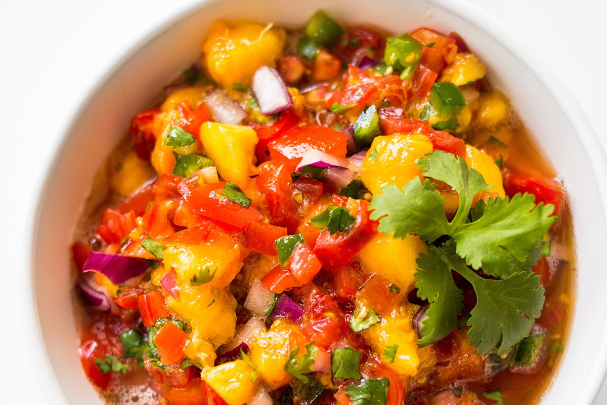 Peach pebre (salsa)