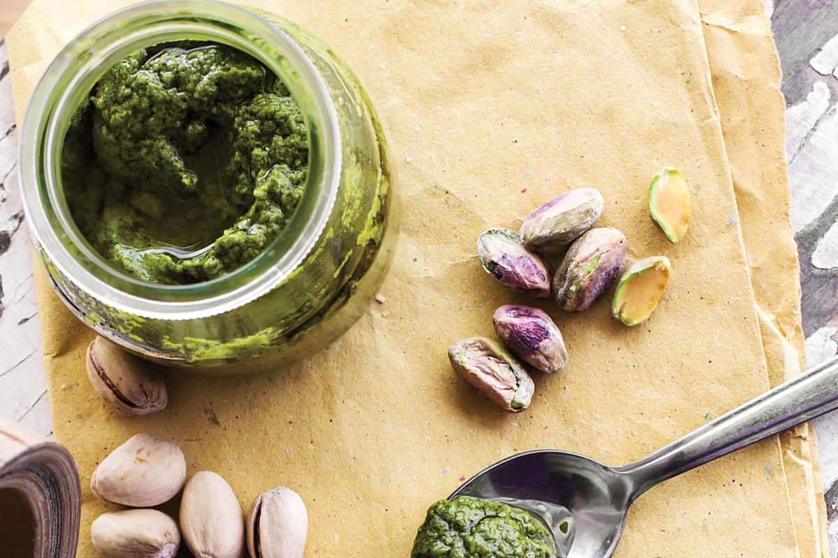 Pistachio pesto