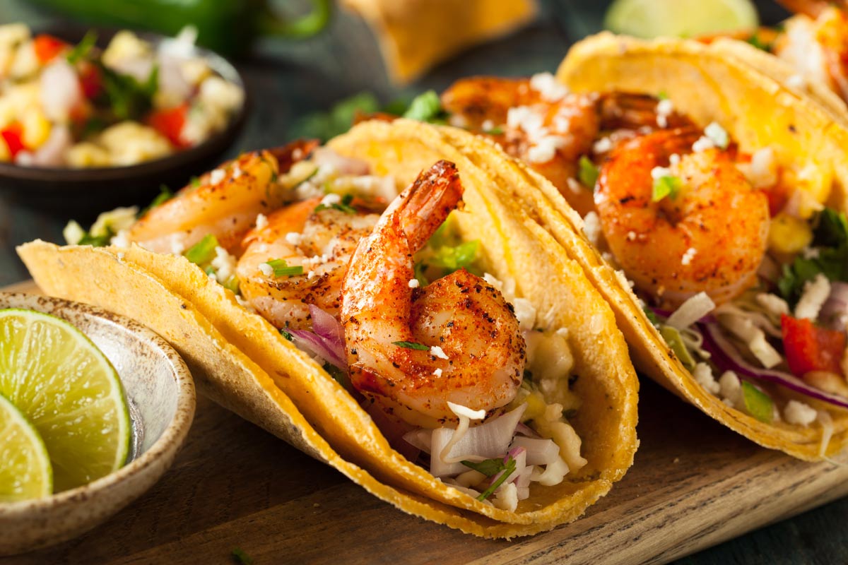 Prawn Tacos with Asian Slaw