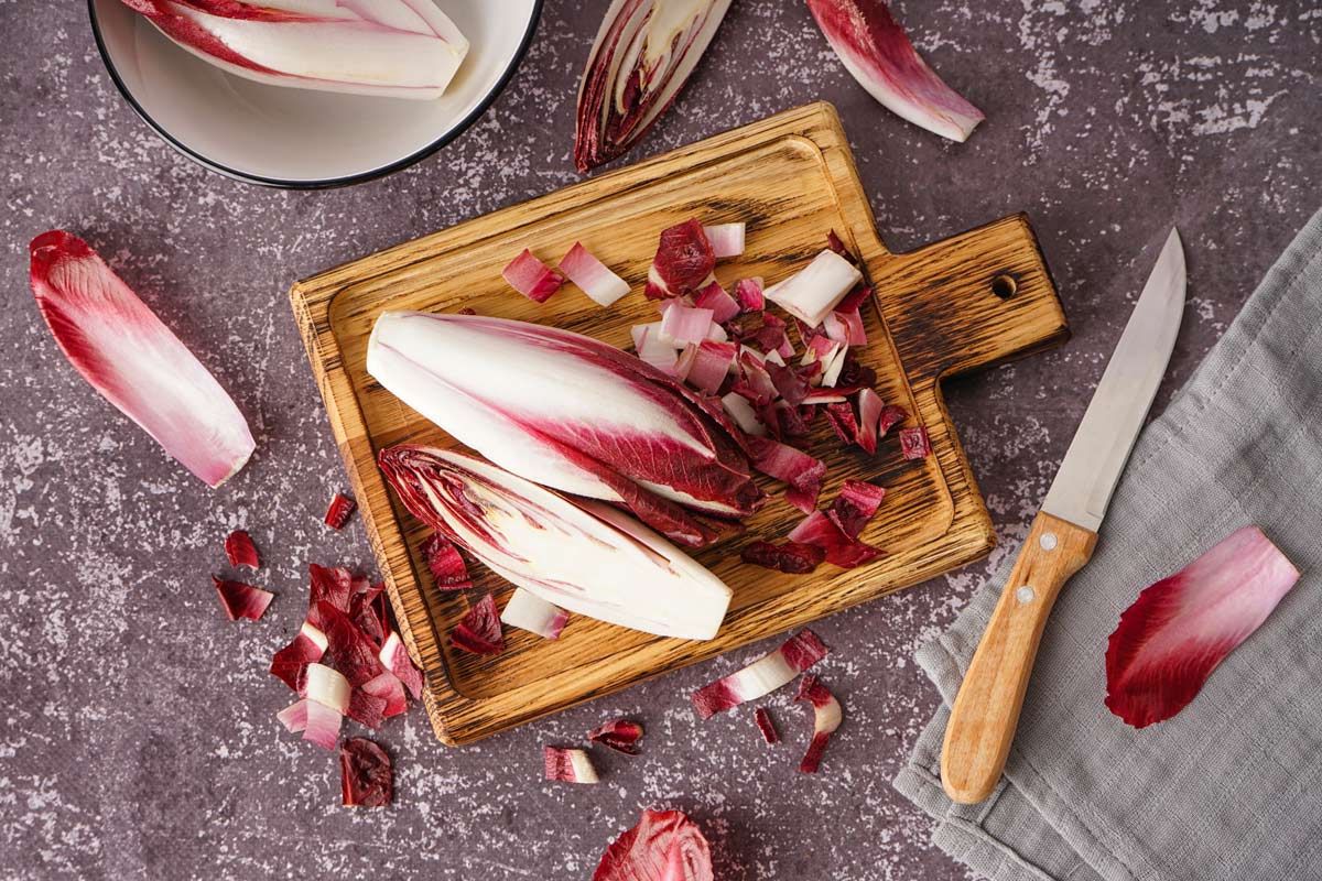 Lentil Salad in Radicchio Cups