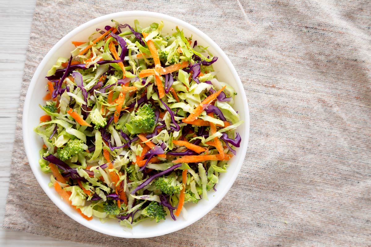 Rainbow coleslaw