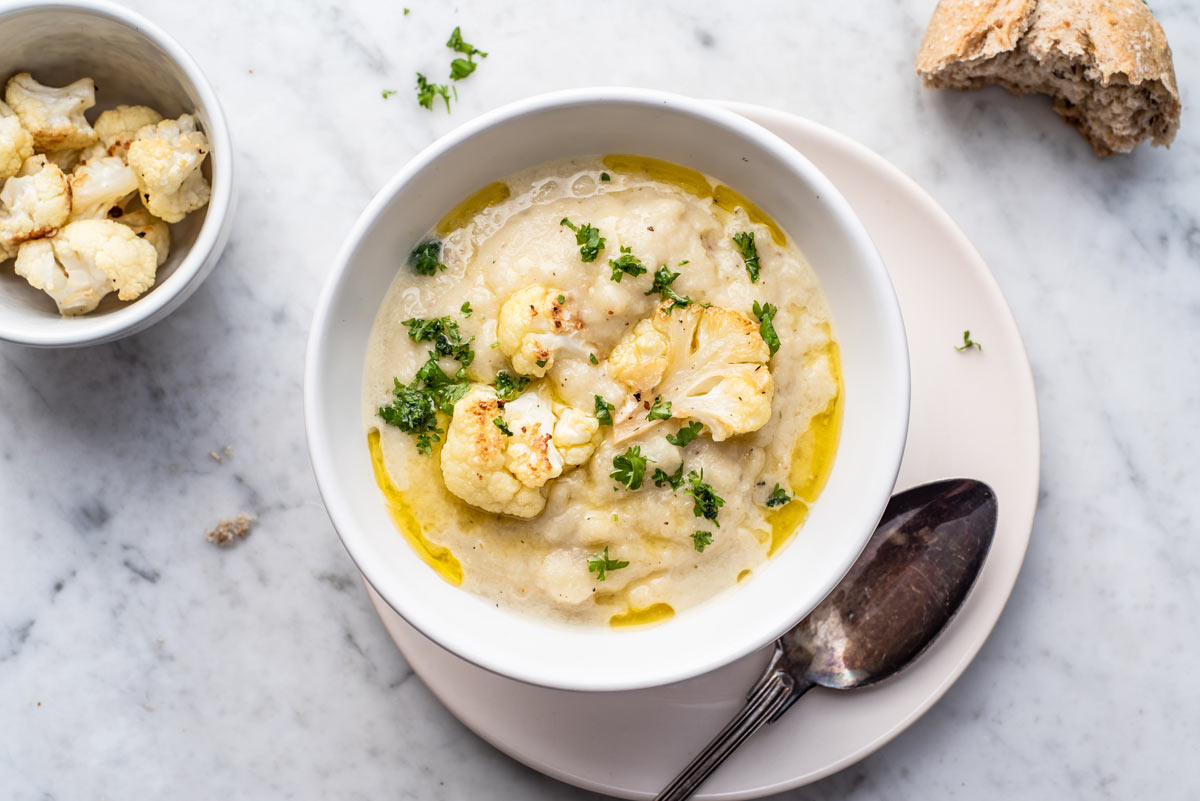 Roasted Cauliflower Soup