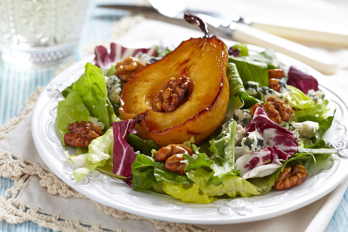 Roasted pear salad