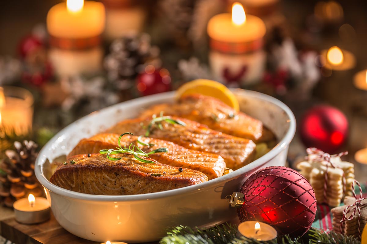 Salmon with Blood Oranges and Olive Oil