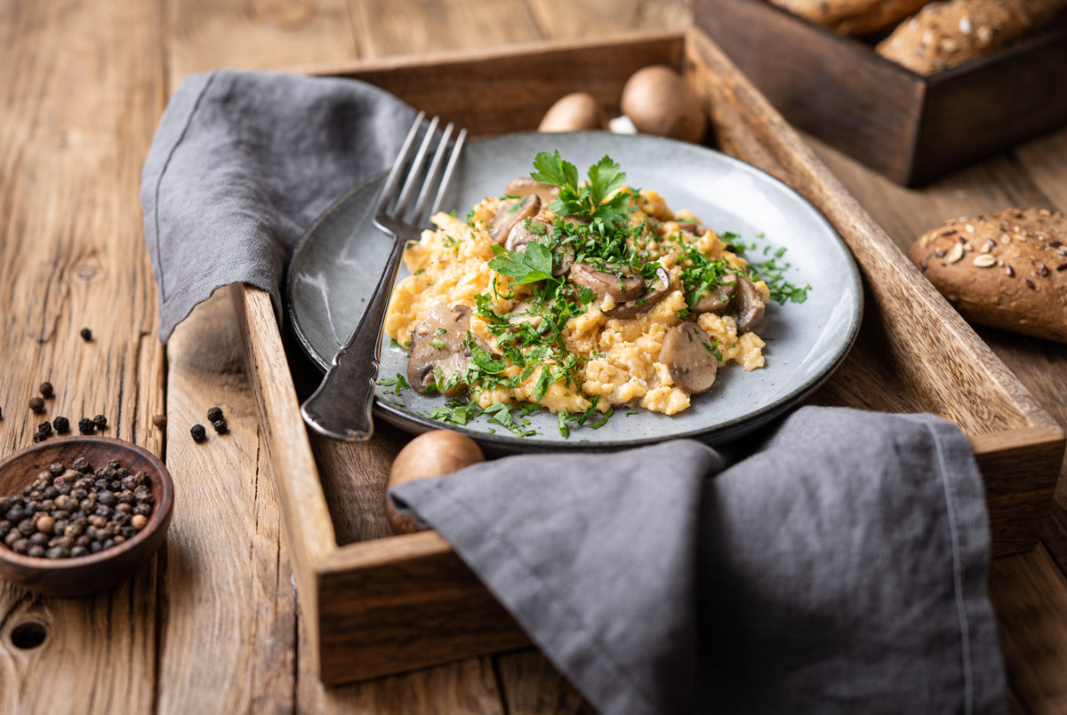 Scrambled Eggs with Mushrooms