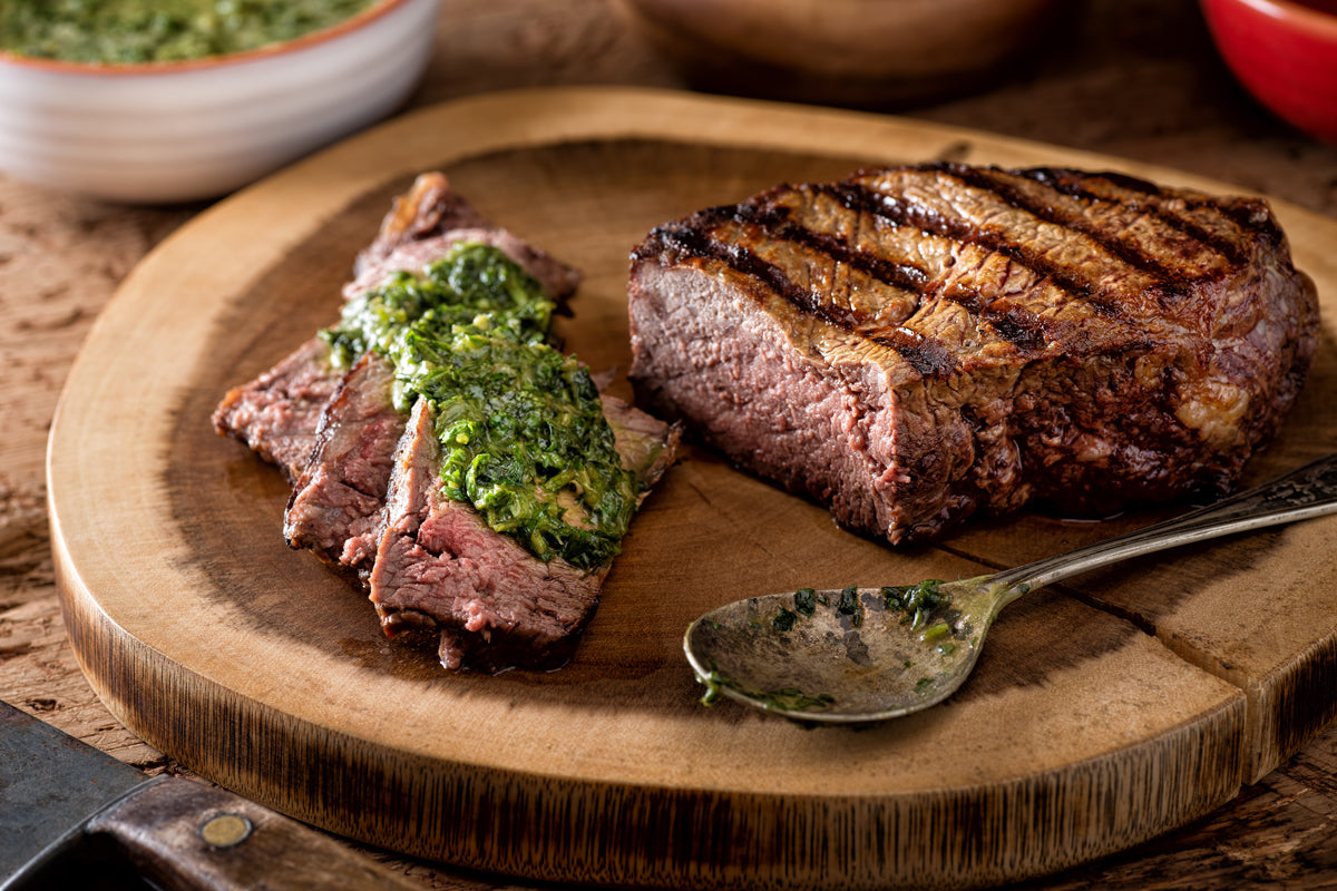 Grilled Skirt Steak with Chimichurri Sauce