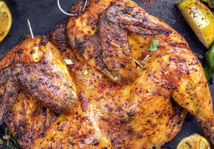 Spatchcocked Grilled Chicken With Sicilian Salsa