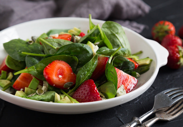 Spinach and Strawberry Salad with Bacon