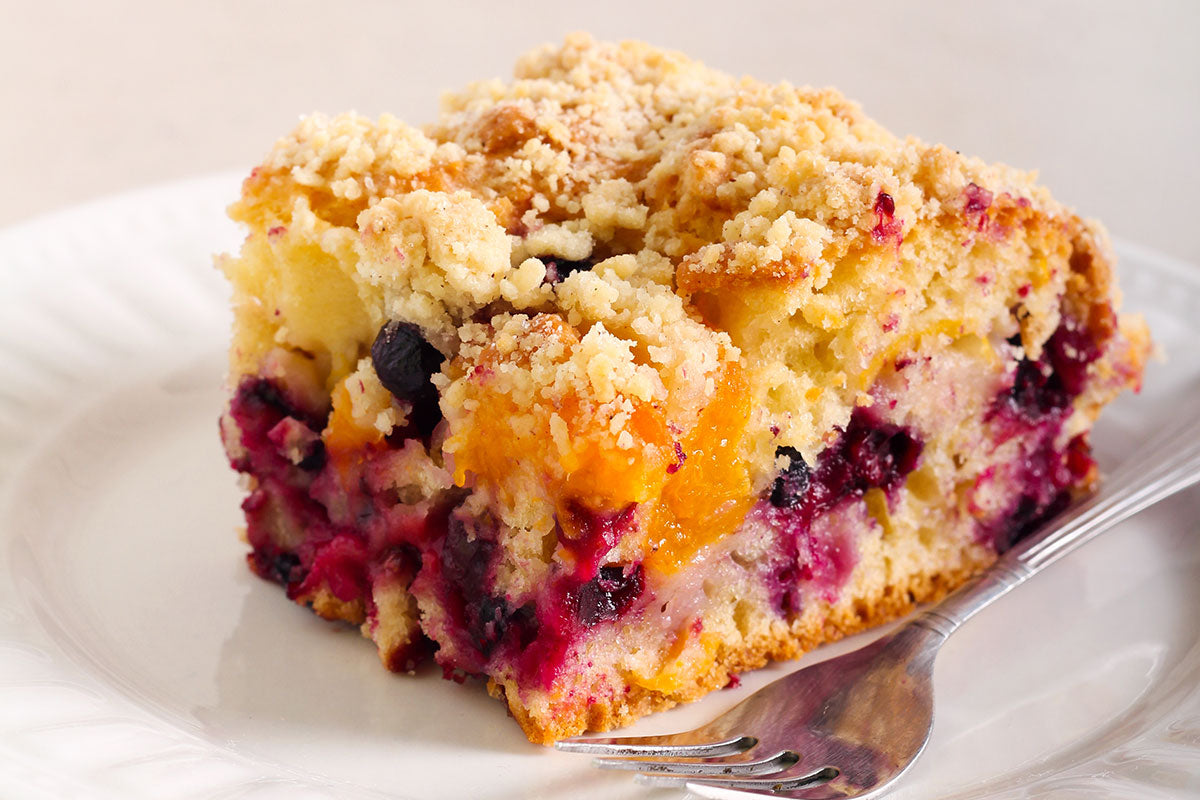 Stone Fruit and Berry Buckle Recipe