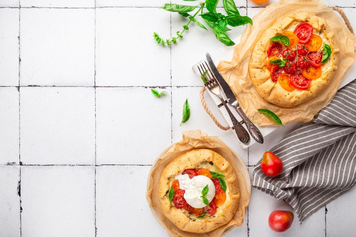 Cherry tomato tartlets