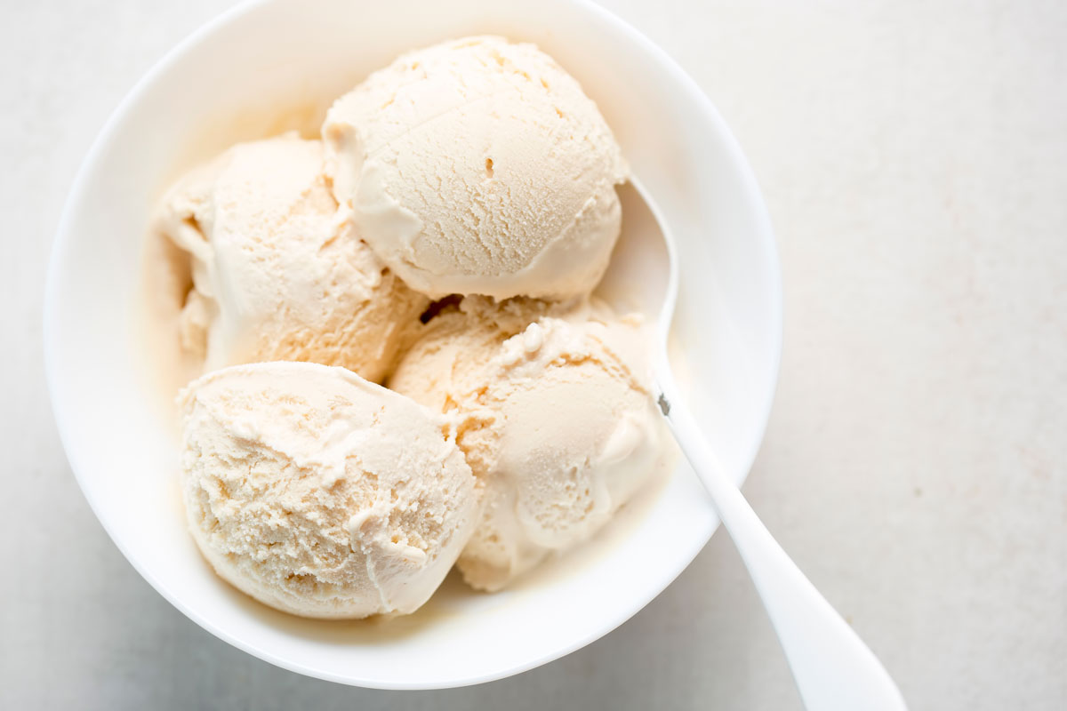 Vanilla Olive Oil Ice Cream