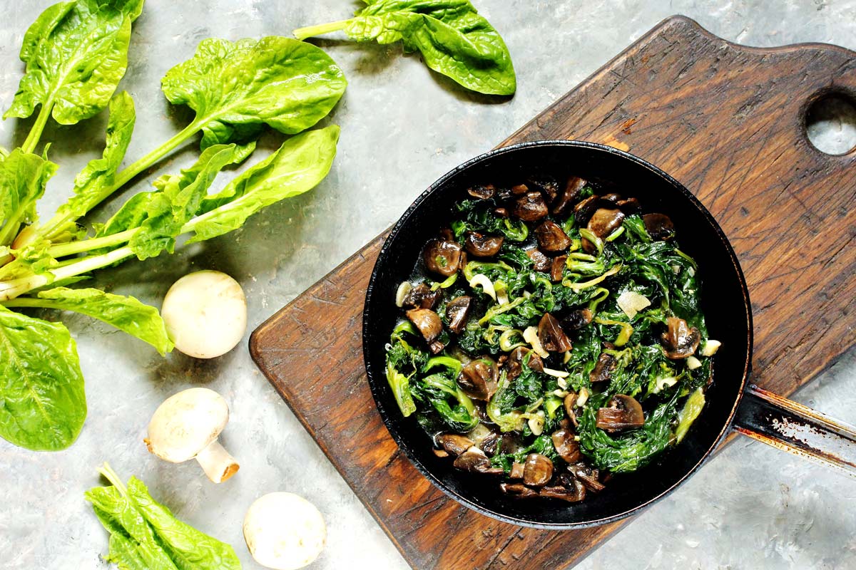 Wilted Spinach Salad